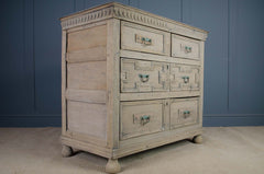 Wooden dresser oak bleached wood neptune Gustavian