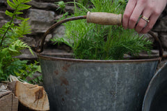 galvanised reclaimed bucket