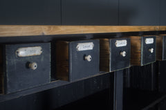 Reclaimed shop counter kitchen island