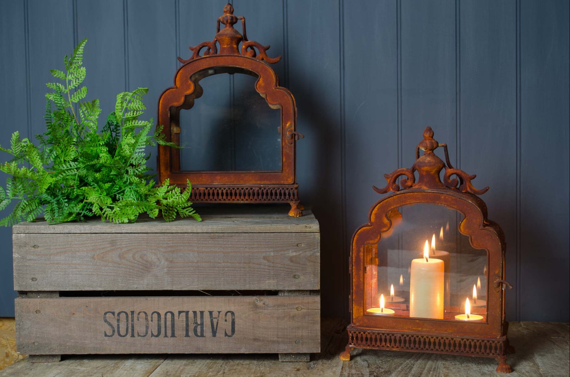 
rusty terrarium