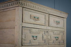 antique gustavian swedish oak chest of drawers