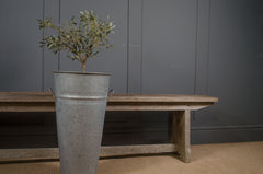 Reclaimed French metal planters for garden and interior styling

