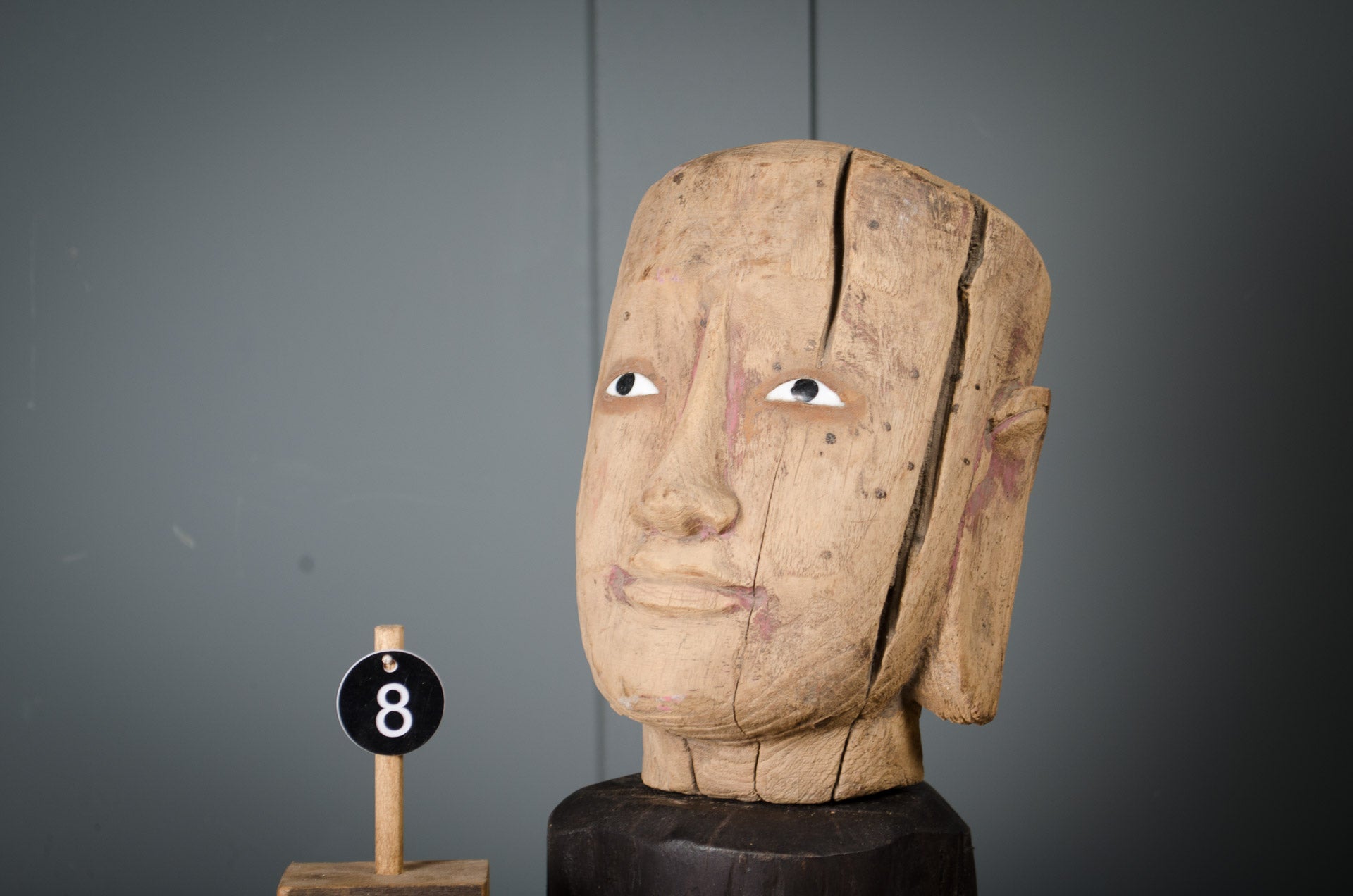 Burmese puppet head sculptures