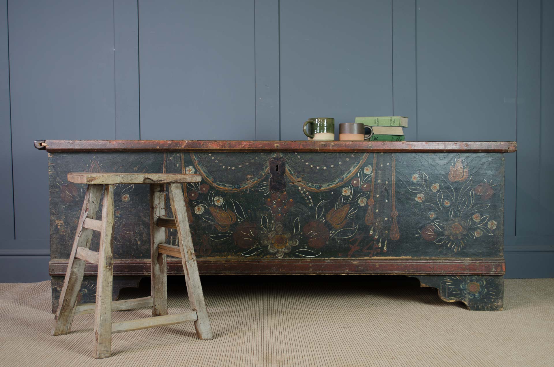 19th Century Hungarian hand painted chest