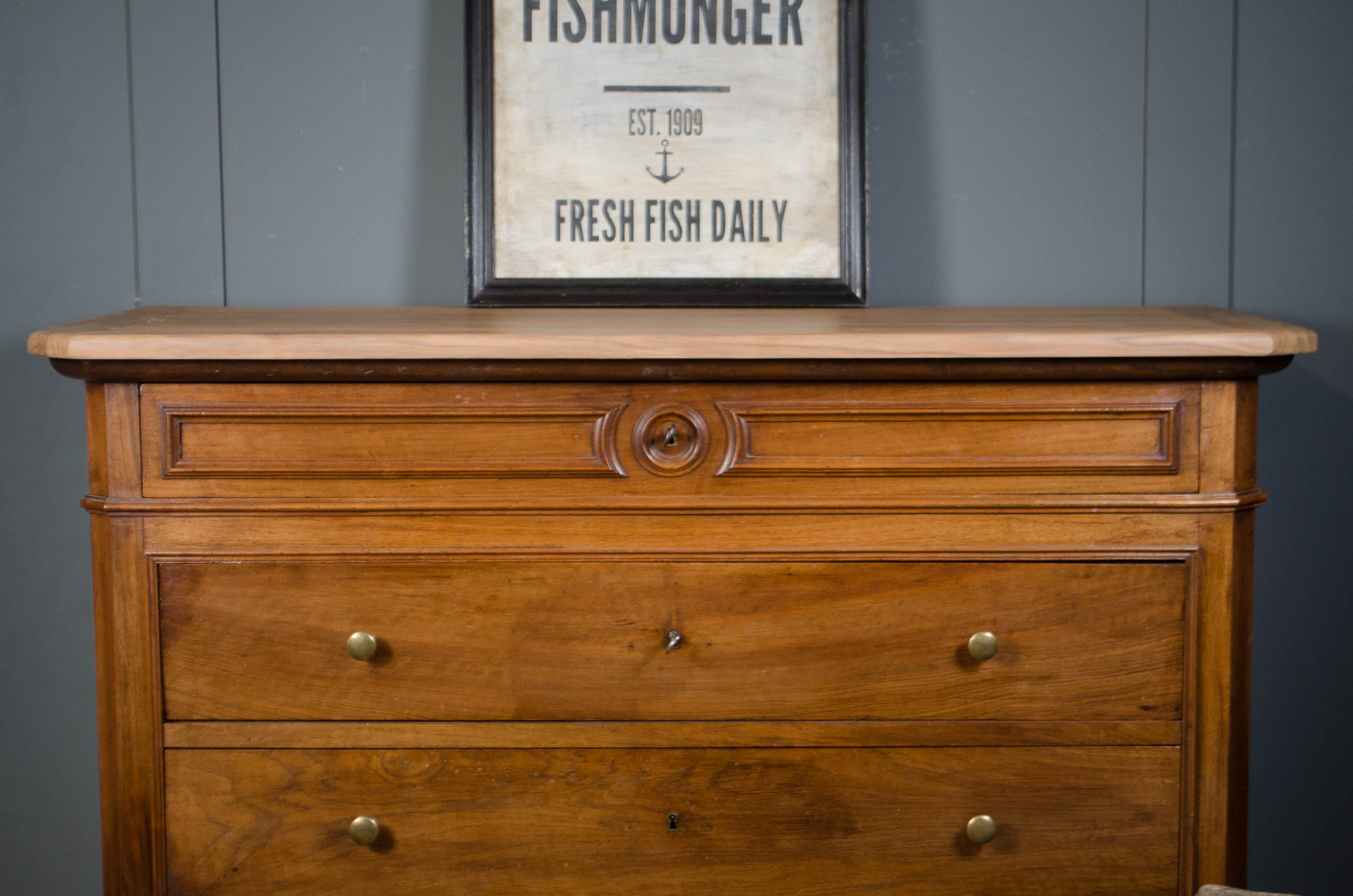 
19th century French Ash Louis Philippe Chest of Drawers