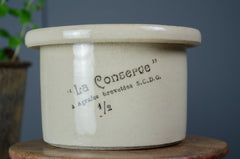 French stoneware conserve pot