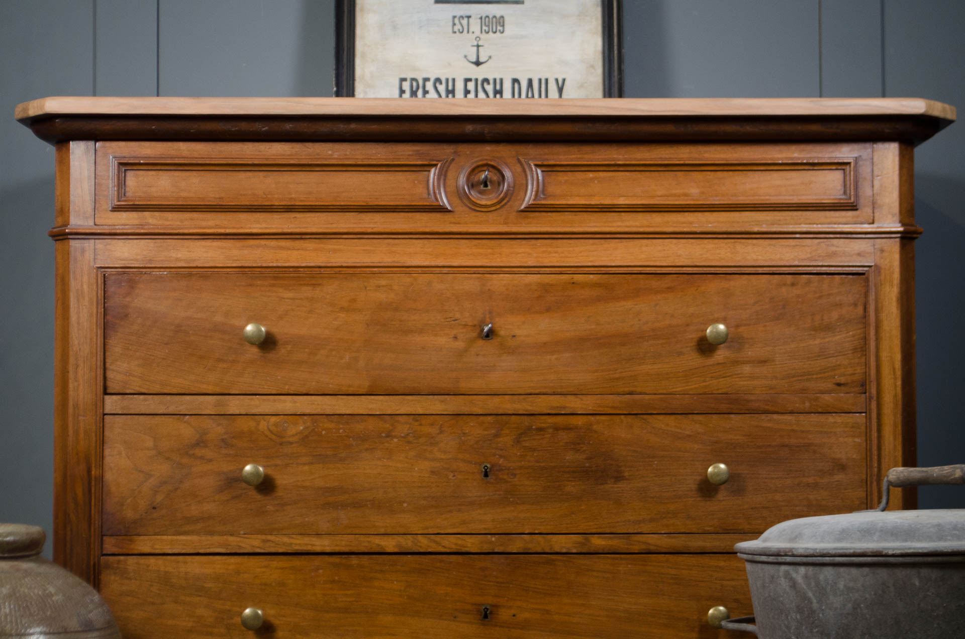 
19th century French Ash Louis Philippe Chest of Drawers