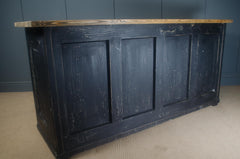Reclaimed shop counter kitchen island