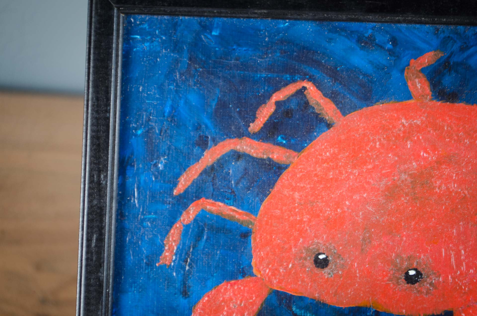 
Small Original Crab Oil Painting