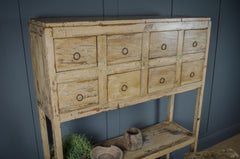 Haberdashery drawers with shelves