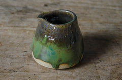 handmade jug green