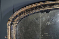 Antique over mantle foxed mirror