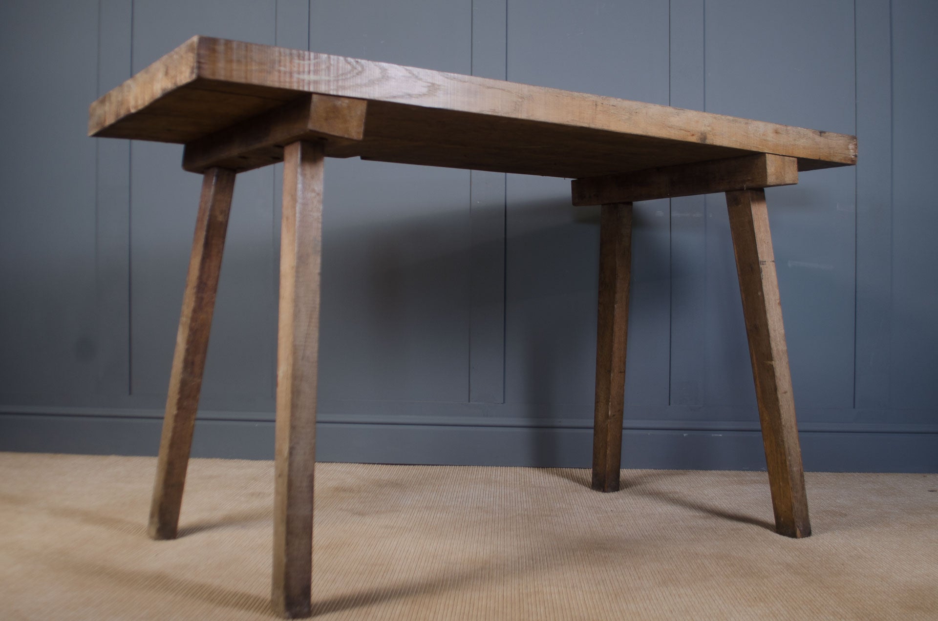 Hungarian oak plank prep table