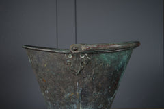 Antique verdigris bucket