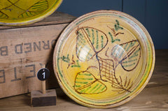 Yellow glazed Afghan bowls