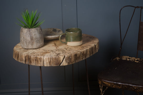 Spalted oak side table
