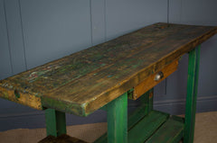 reclaimed wood planked top table