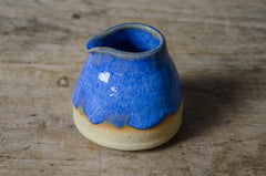 blue handmade jug