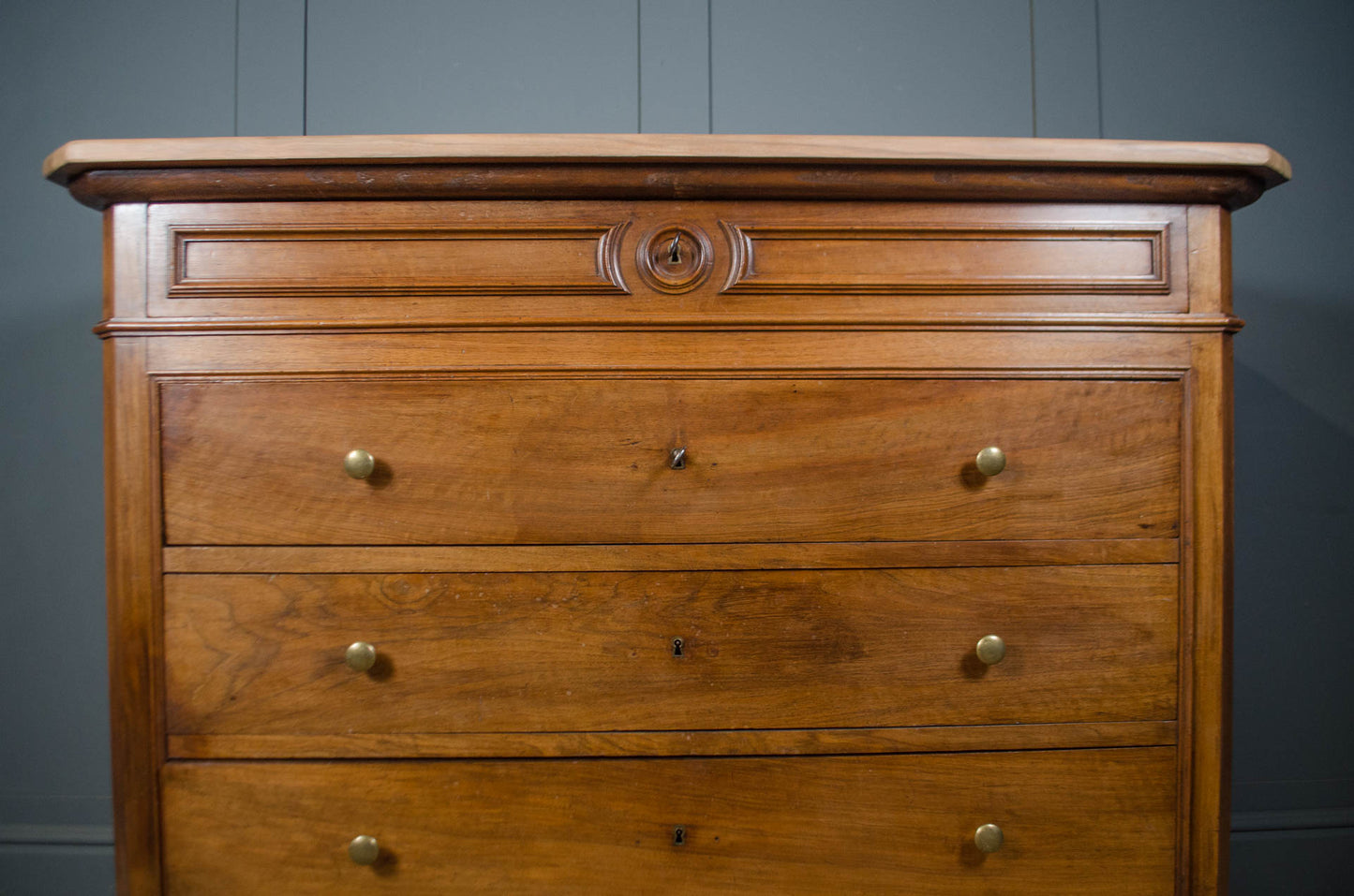 19th century French Ash Louis Philippe Chest of Drawers
