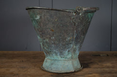 Antique verdigris bucket