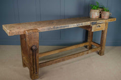 antique workbench kitchen island