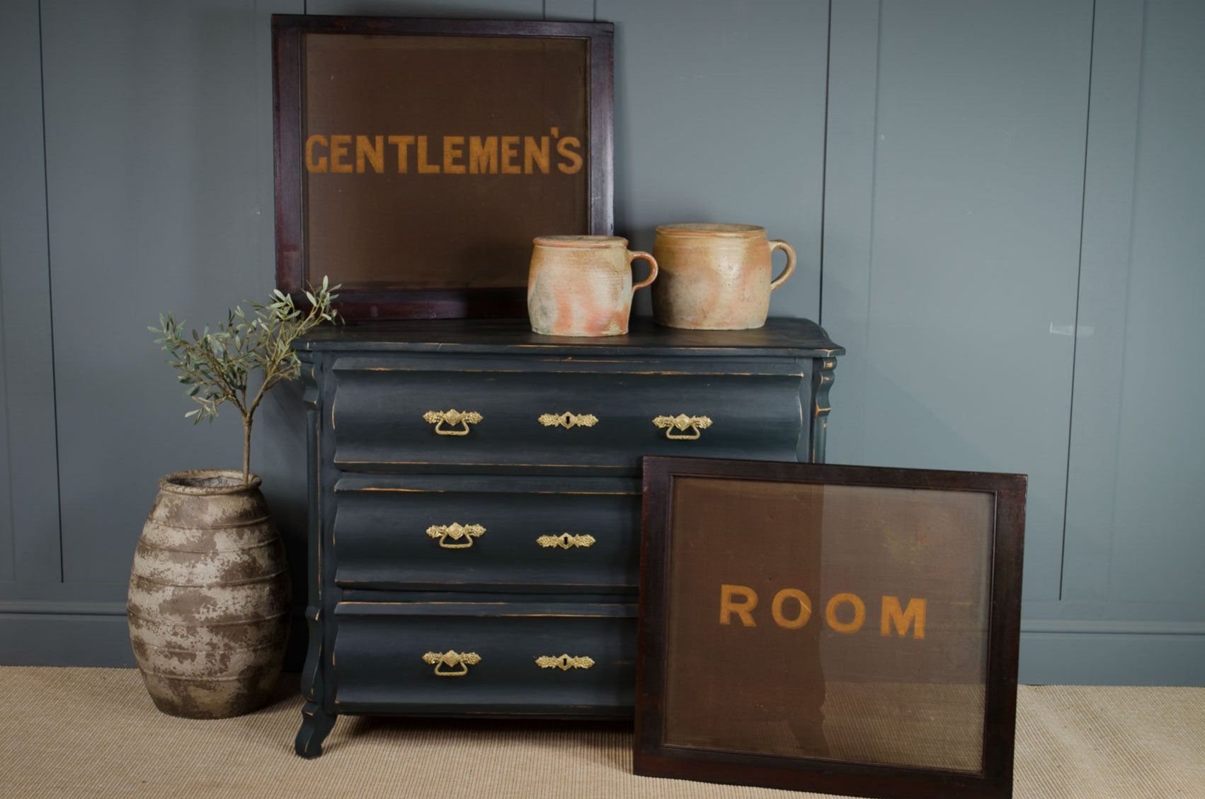 
Original Train sign gentlemen room