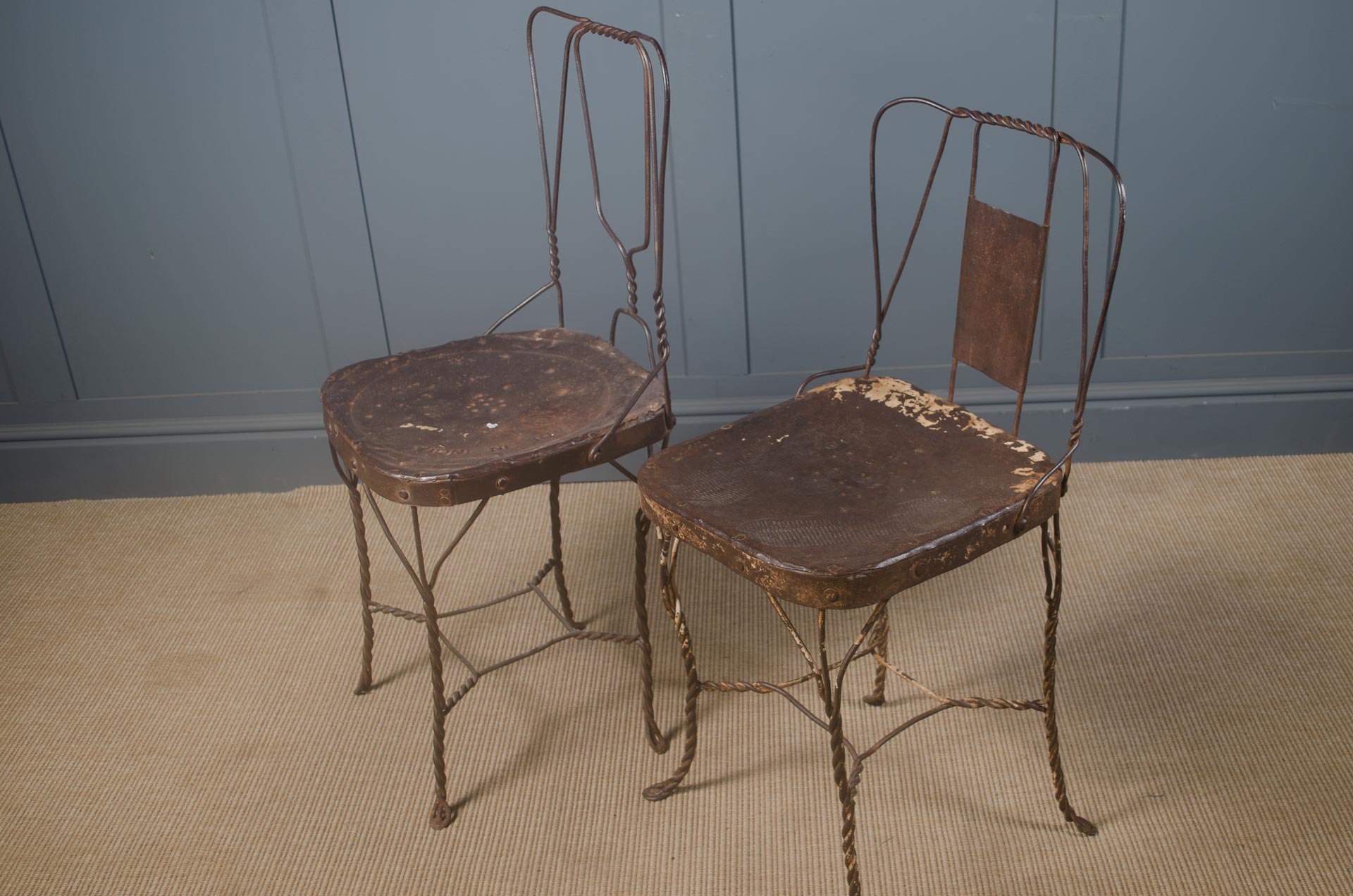 reclaimed indian wire chairs