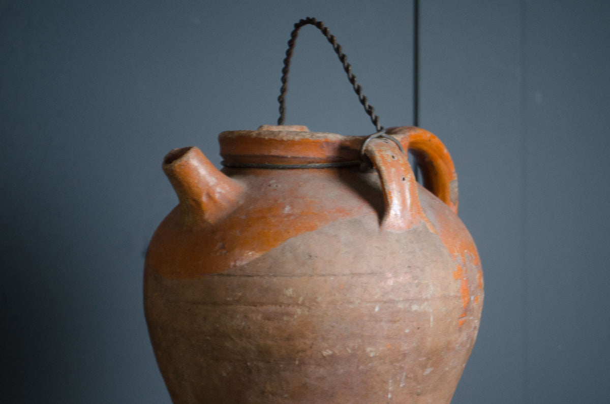 
- French terracotta vessel for dried flowers and interior decor