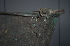 Antique verdigris bucket