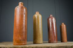 Antique gin bottles