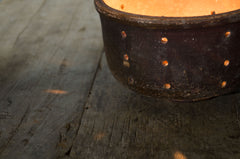 Large French terracotta cheese mould