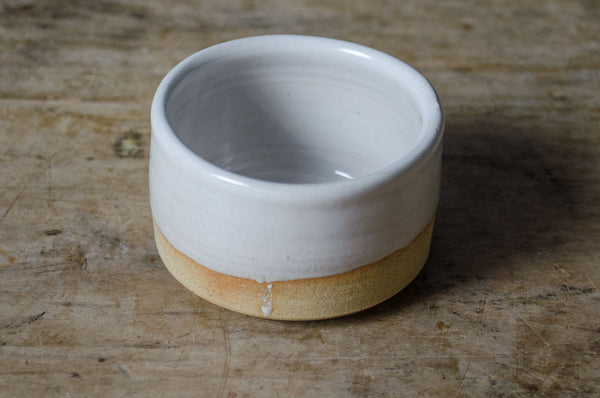 handthrown bowl white