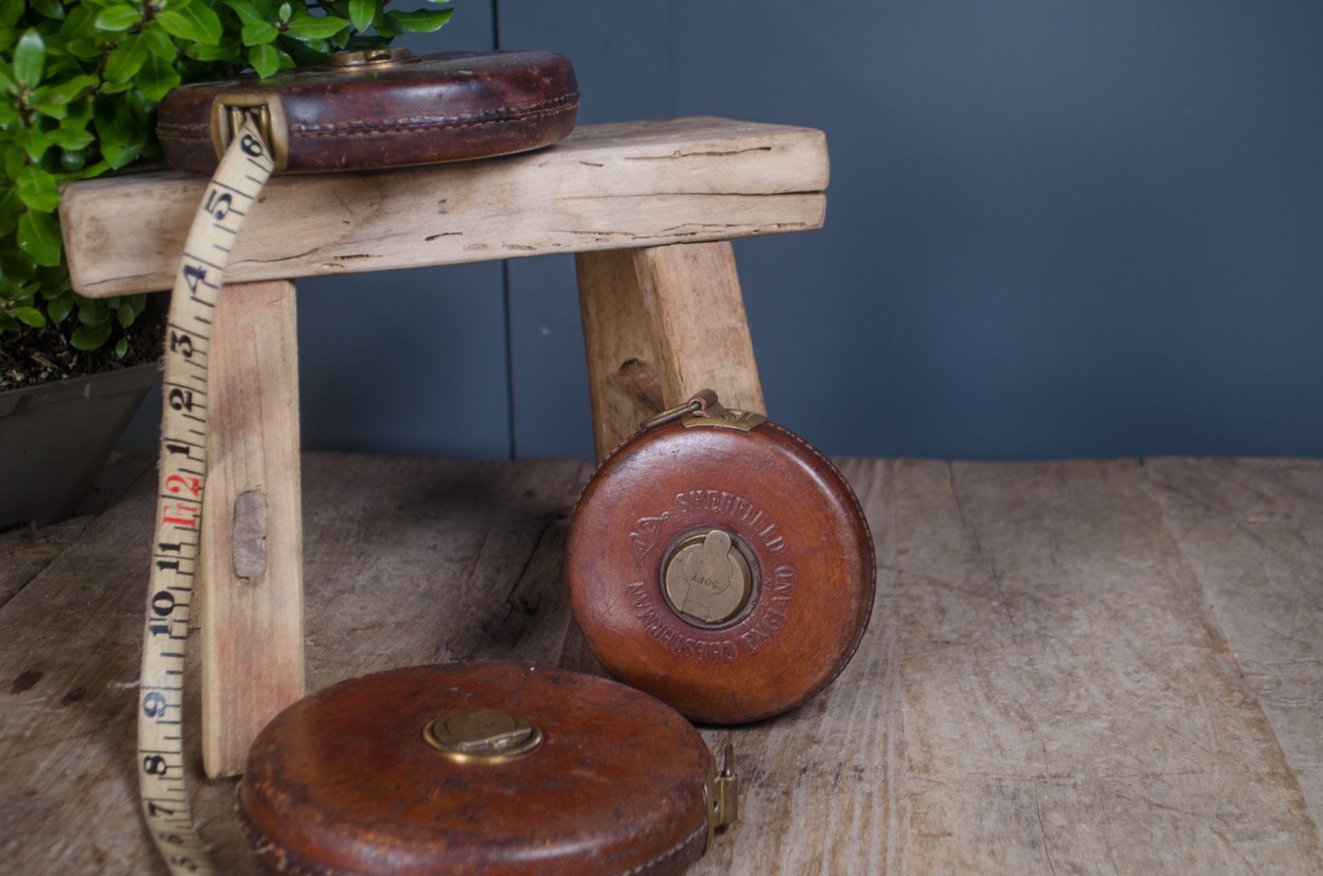 Surveyors leather tape measure