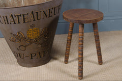 Antique french turned penny stools