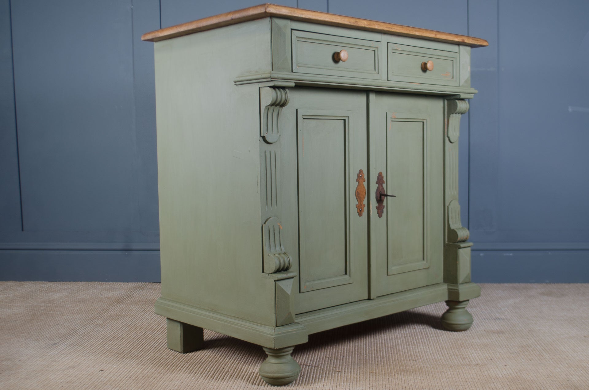 European painted sideboard