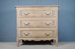 Natural oak French dresser chest for bedroom storage