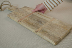 Cheese board reclaimed on linen table cloth