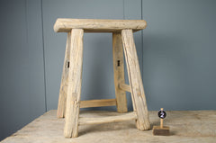 Antique Elm stools / side tables