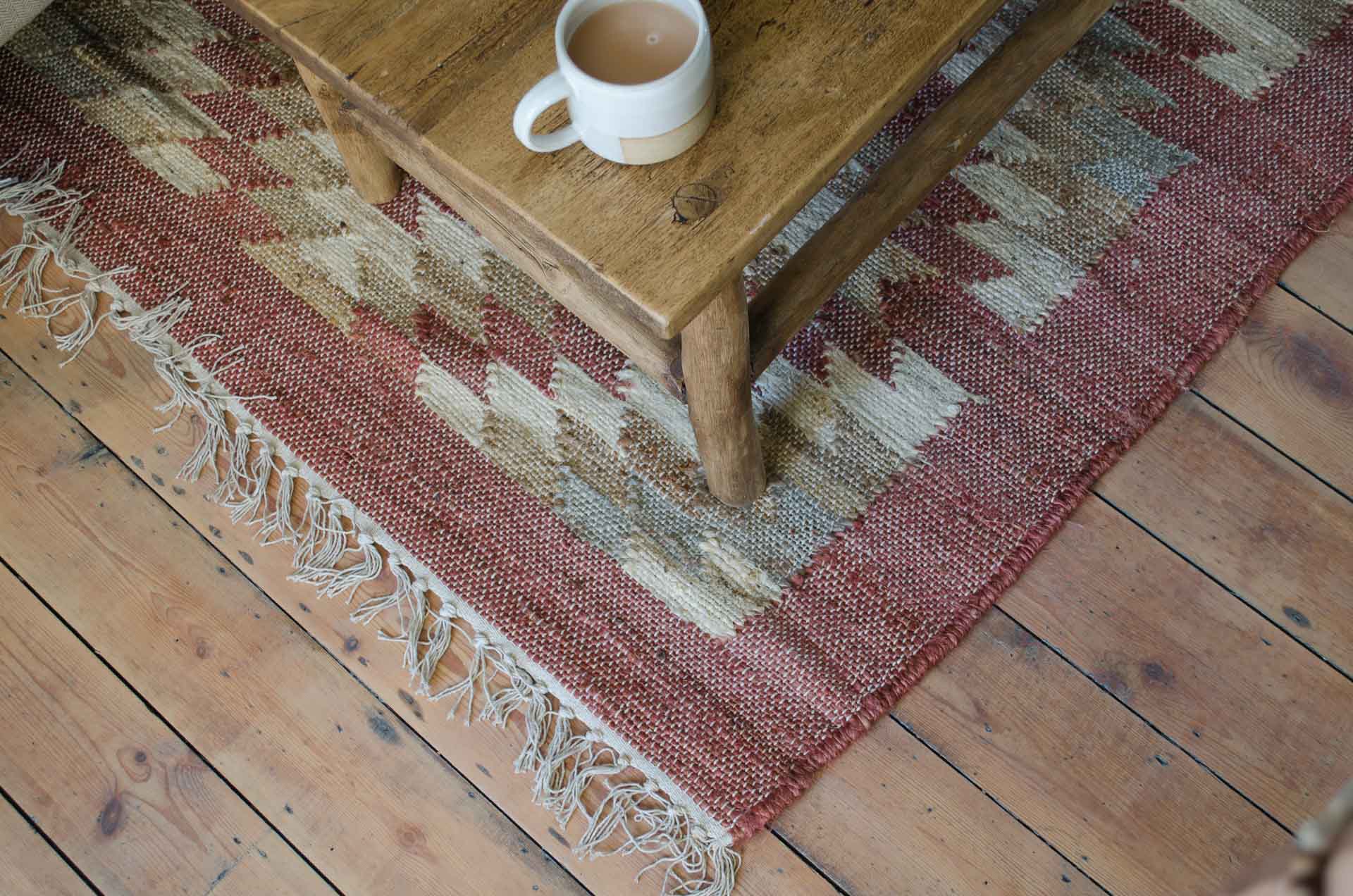 cotton kilim rug