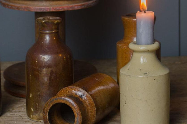 antique ink bottles