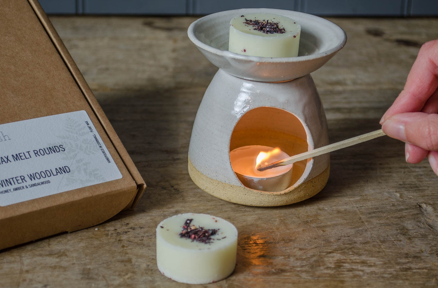 Relish wax melt burner for use with scented wax melts