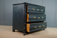 antique black chest of drawers