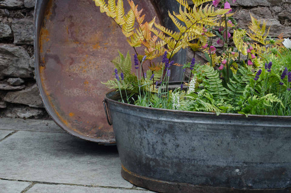 reclaimed bath planter