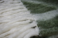 Lambs tail wool mix blanket