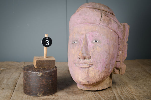 Finest Burmese puppet head sculptures - Various prices