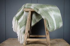 Lambs tail wool mix blanket