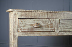 antique painted console table