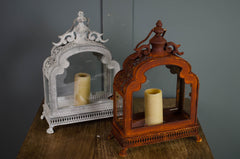 Glass lantern terrarium - Rusty or Zinc