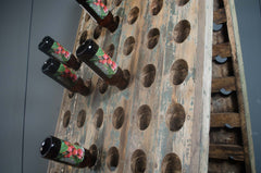 Antique Chateau Wine Riddler, French, Oak, 120 Bottle, Champagne Rack, Victorian cider