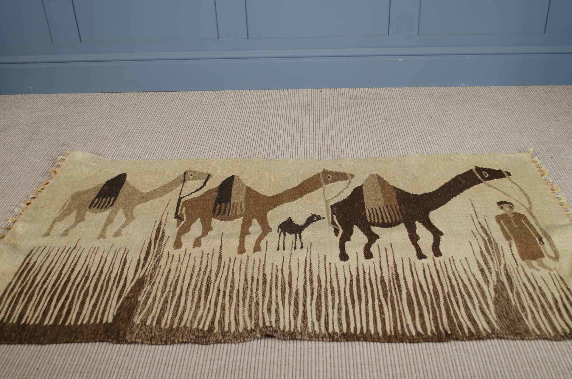 
Vintage Turkish tapestry rugs - Camels